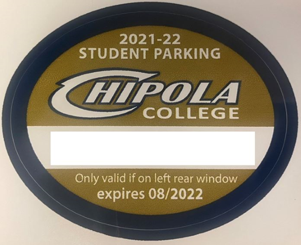 Chipola parking decal